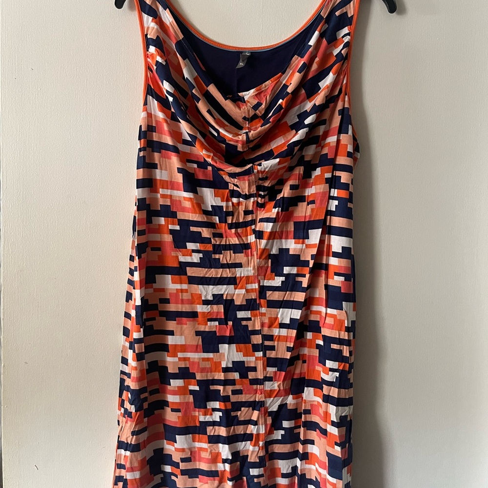 Jockey Geometric Print Sleeveless Dress L-XL